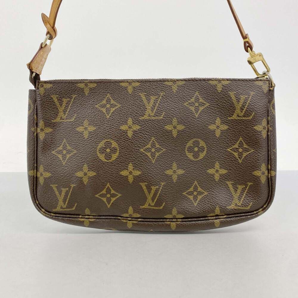 LOUIS VUITTON Authentic Brown Monogram Pochette Pouch - Picture 9 of 9